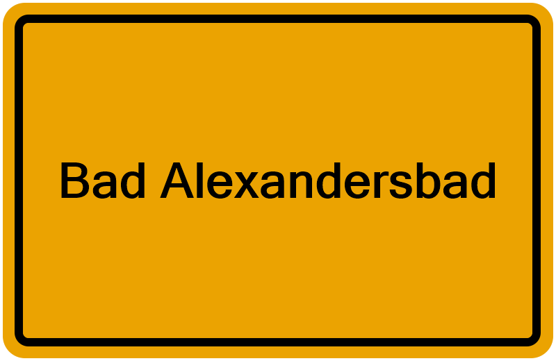Handelsregisterauszug Bad Alexandersbad